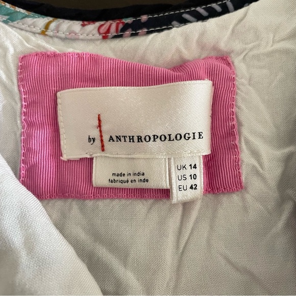 Anthropologie Ruffled Patchwork Midi Dress - Picture 5 of 7